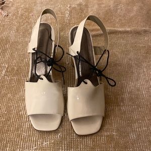 Rachel Comey Patent Leather / Wood Sandals sz9